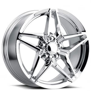 19/20" Staggered Corvette C7 Wheels FR 29 ZR1 Chrome OEM Replica Rims